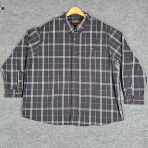 CE Schmidt Workwear Plaid Button Down Shirt‎ Mens 3X Long Sleeve Flannel Casual